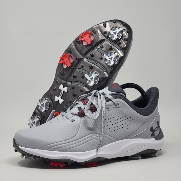 Under Armour UA Drive Pro Golf Cleats Spike 3026918-102 Storm Proof Men Sz 9 New - Picture 1 of 9